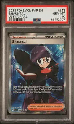 2023 POKEMON PAR EN-PARADOX RIFT ULTRA RARE #243 SHAUNTAL PSA 10 - Image 1