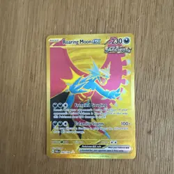 Roaring Moon EX 262/182 Holo Gold Hyper Rare S & V Paradox Rift Pokemon Card - Image 1