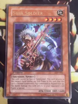 Yugioh: Susa Soldier - LOD-066 - Rare - 1st Edition - LP - Image 1