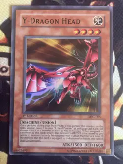 Yugioh: Y-Dragon Head - MFC-005 - Super Rare - 1st Edition - MP - Image 1
