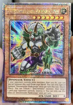 Yugioh Dinowrestler Pankratops MP24-EN047 Quarter Century Secret Rare NM w/Track - Image 1