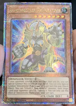 Yugioh Dinowrestler Pankratops MP24-EN047 Quarter Century Secret Rare NM w/Track - Image 4