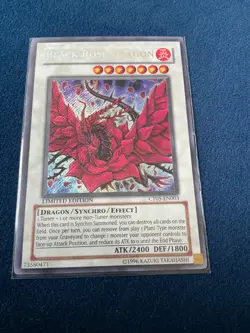 Vintage YUGIOH BLACK ROSE DRAGON SECRET RARE CT05-EN003 🔥 - Image 1