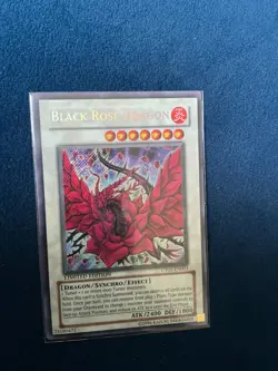Vintage YUGIOH BLACK ROSE DRAGON SECRET RARE CT05-EN003 🔥 - Image 2
