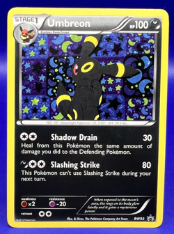 Pokemon Card Black And White BW93 Black Star Umbreon Promo Holo HP - Image 1