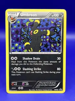 Pokemon Card Black And White BW93 Black Star Umbreon Promo Holo HP - Image 2