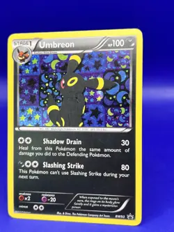 Pokemon Card Black And White BW93 Black Star Umbreon Promo Holo HP - Image 3