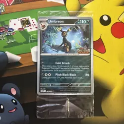 Pokemon Umbreon - 130/197 - Obsidian Flames ENGLISH Stamped Sealed Promo Card - Image 3