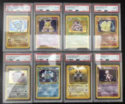 Lot Of PSA Graded Base Set Pokemon Holo Cards - Image 1
