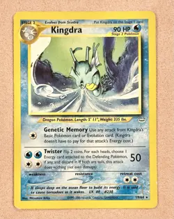 Kingdra | 19/64 | Neo Revelation | Rare | Pokemon Card TCG | HP-MP - Image 1