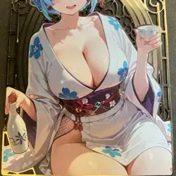 Goddess Story Gold METAL Card - Maiden Party Serial Number #101/200! Rem Anime - Image 3