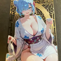 Goddess Story Gold METAL Card - Maiden Party Serial Number #101/200! Rem Anime - Image 4