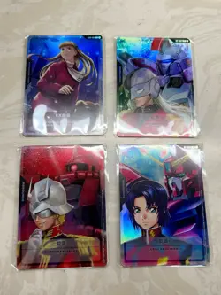 2025 Gundam TCG Chinese 4 Card Game Athrun Zala Char Aznable Relena Jacques NM - Image 1