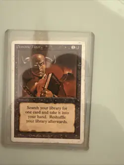 Magic the Gathering Demonic Tutor Revised Edition Regular Card - Image 1
