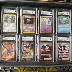 Lot Of 8 CGC Graded Error Pokemon cards. Haunter, Alt Art, Crimped, Miscut. - Image 1