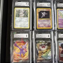 Lot Of 8 CGC Graded Error Pokemon cards. Haunter, Alt Art, Crimped, Miscut. - Image 3