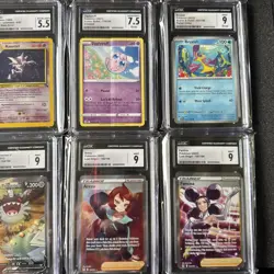 Lot Of 8 CGC Graded Error Pokemon cards. Haunter, Alt Art, Crimped, Miscut. - Image 4