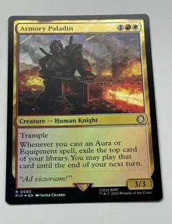 MTG Card Armory Paladin Foil Rare Fallout Magic NM SEE PICS 93 - Image 1