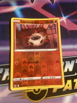 024/159 Larvesta : Reverse Holo Card : Pokemon TCG SWSH12.5 Crown Zenith - Image 1