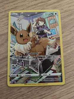 Pokemon Card TCG Eevee Brilliant Stars TG11/TG30 Holo Secret Rare Full Art - Image 2