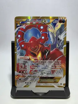 Pokemon 2016 XY Steam Siege Volcanion EX Full Art Secret Rare Card (115/114)Mint - Image 1