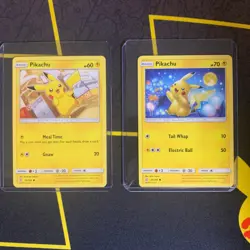 Pokemon TCG Pikachu Unified Minds 55 & 56/236 - 2 Pack Brand New + Bonus Card - Image 1