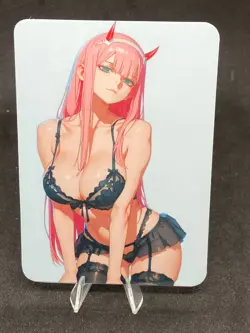 Zero Two Sexy Card/ ACG Card /Anime Card/ Waifu Card - Image 1