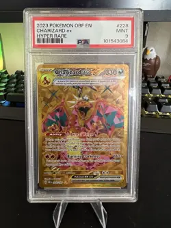 2023 Pokemon Charizard EX Hyper Rare PSA 9 Mint Card #228 - Image 1