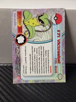 1x Victreebel #71 Holo Foil TOPPS Chrome Pokemon Card TV Animation - Image 2