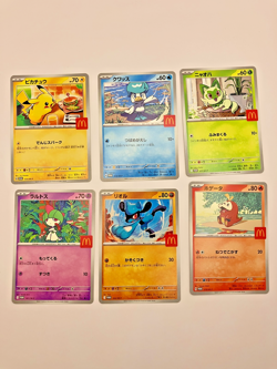 Pokemon McDonald's Promo Complete 6 Card Set 2025 Happy Meal Limited Edition - Image 1