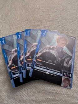 Gundam Card Game Riddhe Marcenas GD01-089 C Playset Of 4 Newtype Rising - Image 1