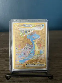 Pokemon TCG Lapras EX Gold Promo Card SVP 164 Terapagos Ultra Premium Sealed - Image 1