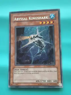 Yugioh Card - Abyssal Kingshark - TAEV-EN084 - Secret Rare - Unlimited Ed. - LP - Image 1