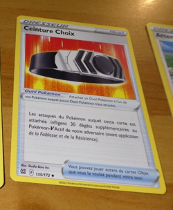 POKEMON STARS ETINCELANTES FRANCAISE CARD CARTE Ceinture Choix 135/172 FR JCC NM - Image 1