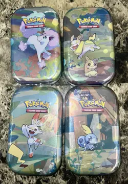 Pokemon Trading Card Game Galar Mini Tins Set of 4 E 23 Fusion Strike - Image 1