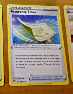 POKEMON STARS ETINCELANTES FRANCAISE CARD CARTE Assurance Echec 131/172 FR NM - Image 1