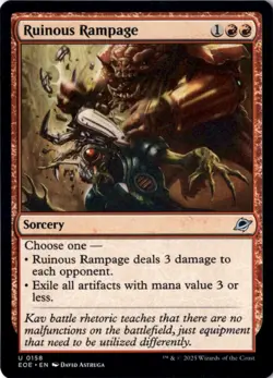 Ruinous Rampage Edge of Eternities 158 NM MTG - Image 1