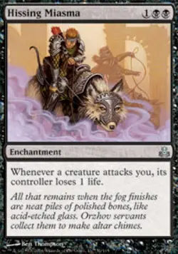 Hissing Miasma - Light Play MTG Guildpact - Image 1