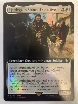Heidegger, Shinra Executive - Foil Extended Art Final Fantasy NM MTG 0136 R - Image 1