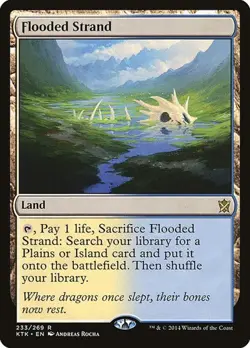 Flooded Strand Khans of Tarkir LP MTG - Image 1