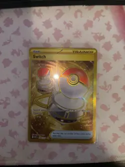 Pokemon Card Switch 206/165 Scarlet & Violet 151 Gold Secret Rare Holo - Image 1