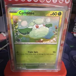 Pokemon TCG Cottonee (Master Ball Pattern) 007/131 Prismatic Evolutions Holo - Image 1