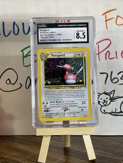 ✨ Pokemon CGC 9 Porygon2 #12 Neo Revelation “Double Holo” Error Mint ✨ - Image 1