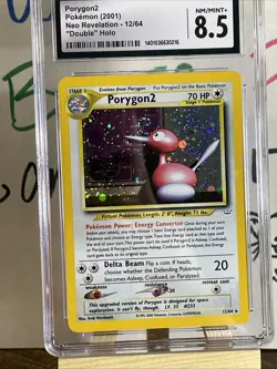 ✨ Pokemon CGC 9 Porygon2 #12 Neo Revelation “Double Holo” Error Mint ✨ - Image 2