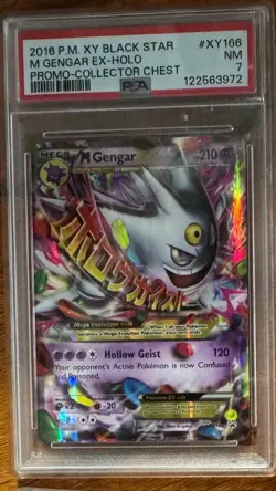 2016 POKEMON BLACK STAR PROMO MEGA GENGAR EX #XY166 HOLO PSA 7 NM #113024463 - Image 1