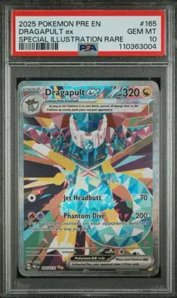 Pokemon prismatic Evolutions 165 Dragapult Ex Special Illustration Rare PSA 10 - Image 1