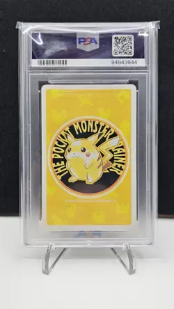 1998 Pokemon Yellow P/C Meowth Queen Of Spades PSA 10 Gem Mint - Image 2