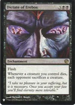 MTG: The List Reprints: Dictate of Erebos: Lightly Played Condition - Image 1