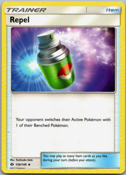 Pokemon - Repel - 130/149 - Sun & Moon base set - NM/M - Image 1