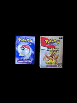 WOTC Pokemon Lockdown Fossil Theme Deck ***BOX ONLY*** & Sega Posters. - Image 2
